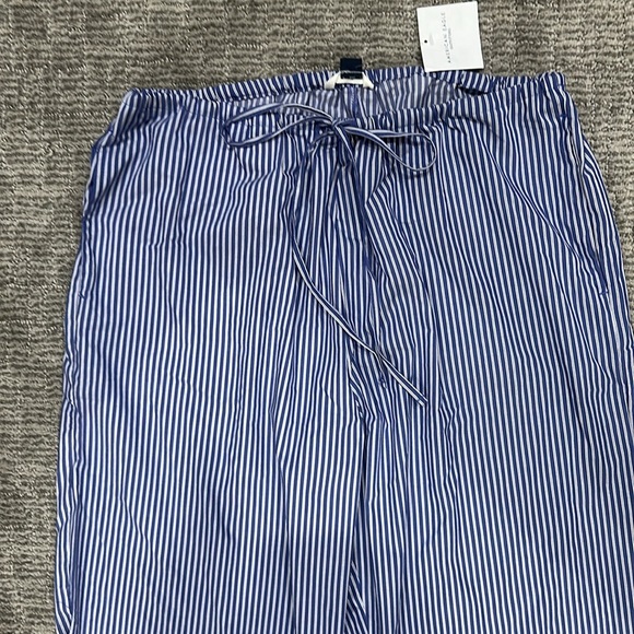 American Eagle Outfitters Blue Striped Pajama Pants - Picture 2 of 4